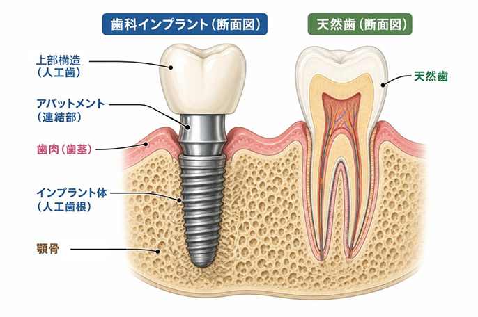 インプラントの基本構造